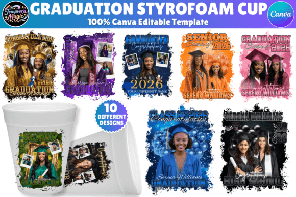 Download Graduation Styrofoam Cup Canva Template - Styrofoam cup canva Collection