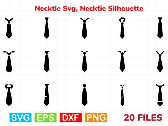 Download Necktie Svg, Necktie Silhouette Bundle - Premium Resources