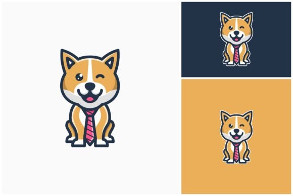 Download Cute Shiba Inu Dog Necktie Mascot - Premium Bundle