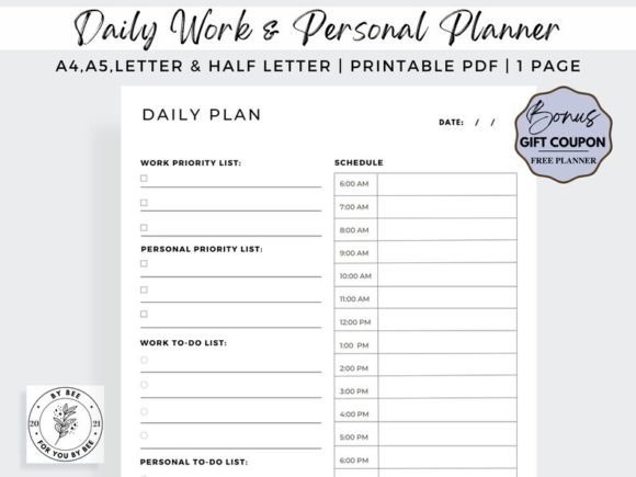 Download Daily Personal Planner, Daily Work Plann - Daily personal planner Collection