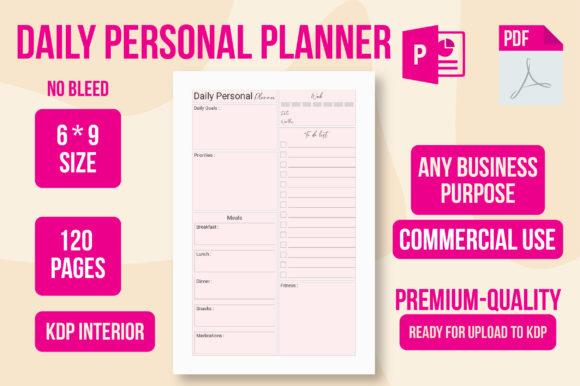 Download Daily Personal Planner_Kdp - Daily personal planner Collection