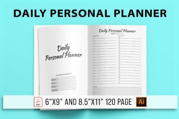 Download Daily Personal Planner - KDP Interior - Daily personal planner Collection